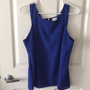 Royal Blue Tank Top Blouse